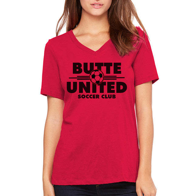 Ladies Butte United Supporters V-Neck
