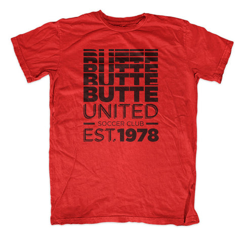 Butte United Faded Glory - Red